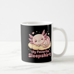 Slaap Pyjama's Axolotl Favoriete Slaapshirt Vrouwe Koffiemok