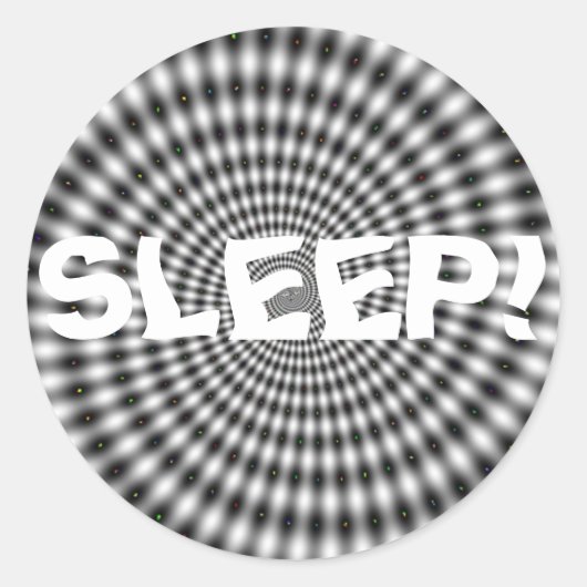 SLAAP! RONDE STICKER (Voorkant)