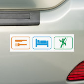 slaap-rotsklim bumpersticker (Op auto)