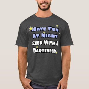 Slaap 's nachts met een barman t-shirt