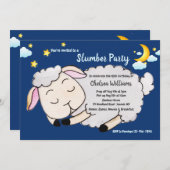 Slaap Schapen Slaperij Feestje Uitnodiging (Voorkant / Achterkant)