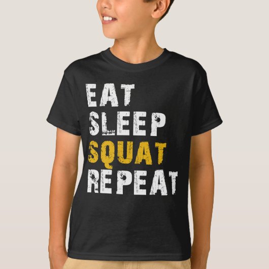 slaap-slaapkreet herhalen t-shirt (Voorkant)