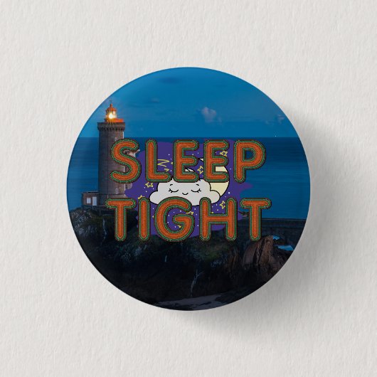 Slaap Slogan Dames T-Shirts Ronde Button 3,2 Cm (Voorkant)