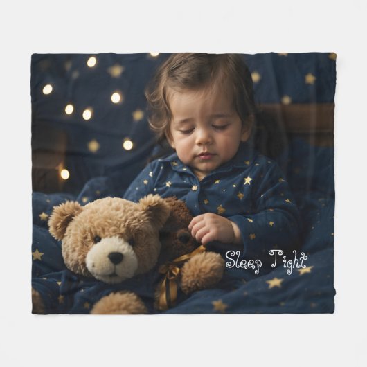 Slaap strak | Fleece deken (Voorkant (Horizontaal))