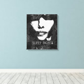 Slaap strak mentaal gezondheidsbewustzijn canvas k afdruk (Insitu (Houten vloer))