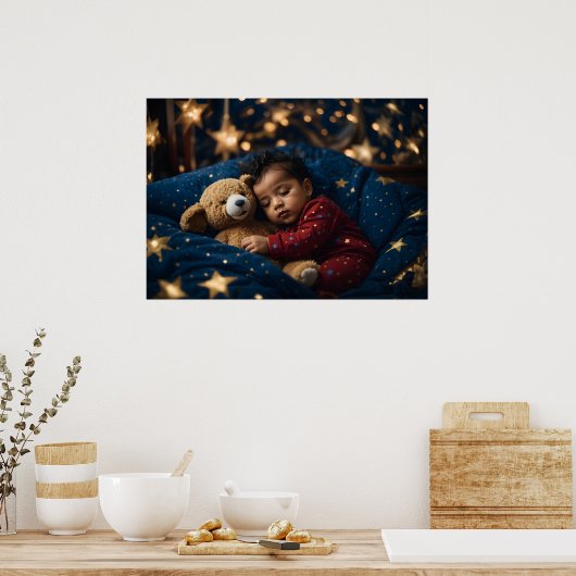 Slaap strak | poster (Keuken)