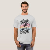 Slaap strak, Wake Bright - Waterverf Dromerig T-shirt (Voorkant volledig)
