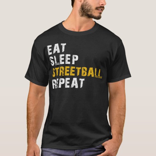 slaap streetball t-shirt (Voorkant)