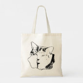 Slaap Tabby Cat Monochrome Tas (Achterkant)