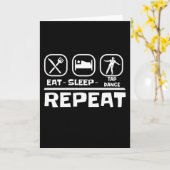 slaap-tapdansherhaling kaart (Gele Bloem)