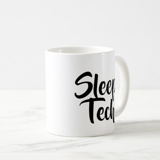 Slaap Tech Technologist Mok cadeau voor kliniegesc (Voorkant rechts)