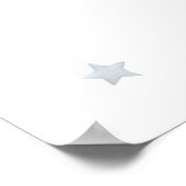 Slaap Teddy Bear Baby Boy Douche Welkom Teken Poster (Hoek)