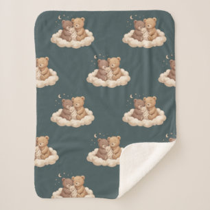 Slaap Teddyberen Wolken Babydeken Sherpa Deken