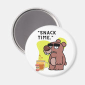 SLAAP TIJD!- DIER-GRAPPIG- KOFFIE-KOEKJES MAGNEET (Voorkant / Achterkant)