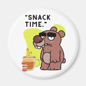 SLAAP TIJD!- DIER-GRAPPIG- KOFFIE-KOEKJES MAGNEET (Voorkant)