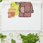 SLAAP TIJD!- DIER-GRAPPIG- KOFFIE-KOEKJES THEEDOEK (Gevouwen)