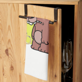 SLAAP TIJD!- DIER-GRAPPIG- KOFFIE-KOEKJES THEEDOEK