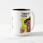 SLAAP TIJD!- DIER-GRAPPIG- KOFFIE-KOEKJES TWEEKLEURIGE KOFFIEMOK (Voorkant rechts)