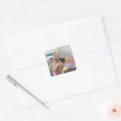 Slaap tijd vierkante sticker (Envelop)