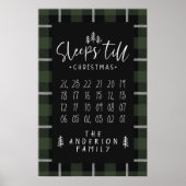 Slaap tot kerst moderne, minimalistische boerderij poster (Voorkant)