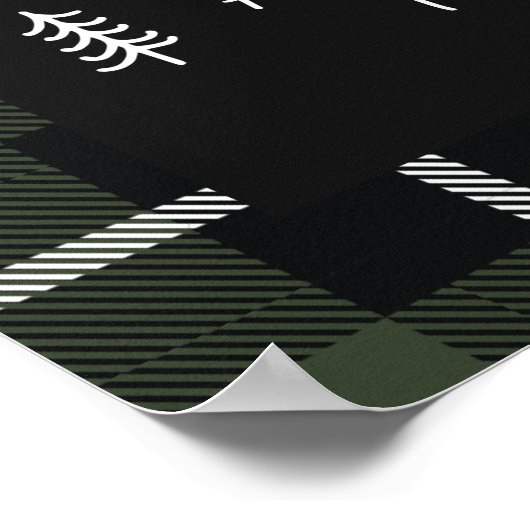 Slaap tot kerst moderne, minimalistische boerderij poster (Hoek)