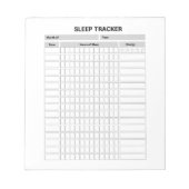 Slaap Tracker Notitieblok (Voorkant)