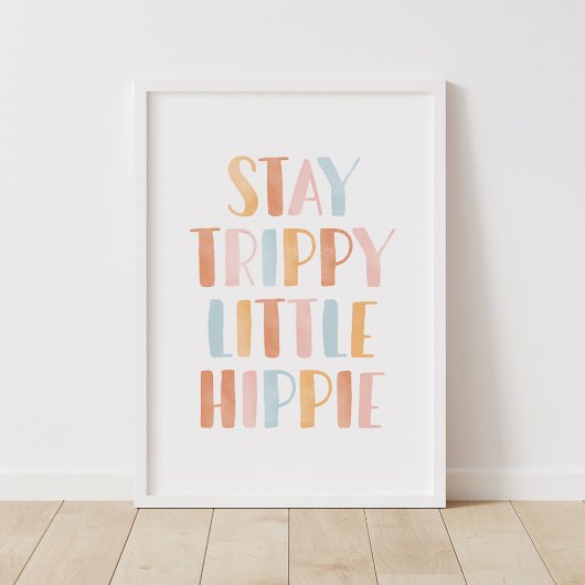 Slaap Trippy Kleine Hippie Meisjes Kamer Decor Poster