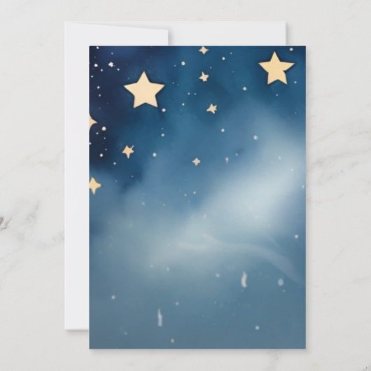 "Slaap Uitnodiging voor Baby Jongen (Achterkant)