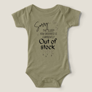 Slaap uitverkochte T-shirt babybody