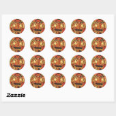Slaap van de Moeder Gods orthodoxe icoon Ronde Sticker (Vel)