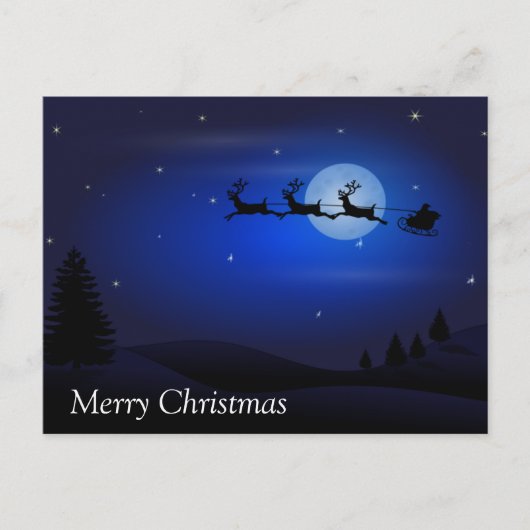 Slaap van de prettige kerstman briefkaart (Voorkant)