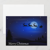 Slaap van de prettige kerstman feestdagenkaart (Voorkant / Achterkant)