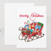 Slaap van de prettige kerstman met Cadeaus Kaart (Voorkant / Achterkant)