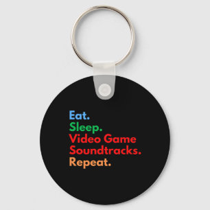 Slaap Video Game Soundtracks herhalen voor Gaming Sleutelhanger