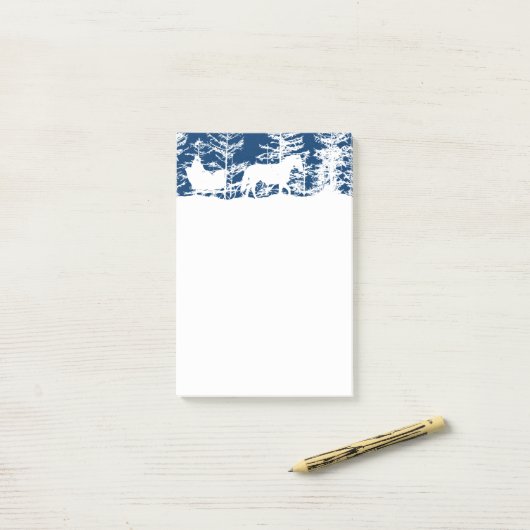 Slaap voor kerstpaarden post-it® notes (Op bureau)