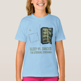 Slaap Vs Snacks De Eeuwige Strijd T-Shirt