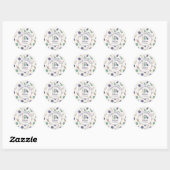 Slaap wat plezier op Antieke Bowlingfeest Sticker (Vel)