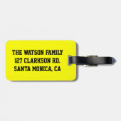 Slaapafhankelijke ouder bagagelabel (Achterkant horizontaal)