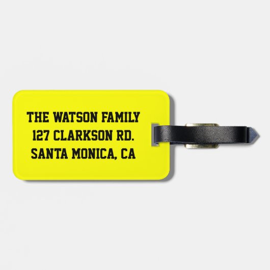 Slaapafhankelijke ouder bagagelabel (Achterkant horizontaal)