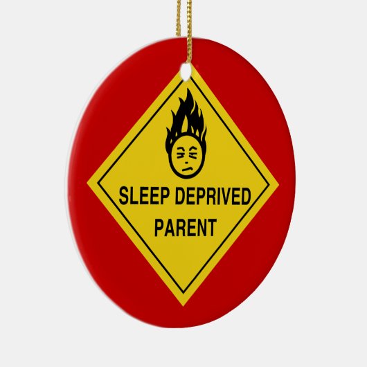 Slaapafhankelijke ouder keramisch ornament (Rechts)