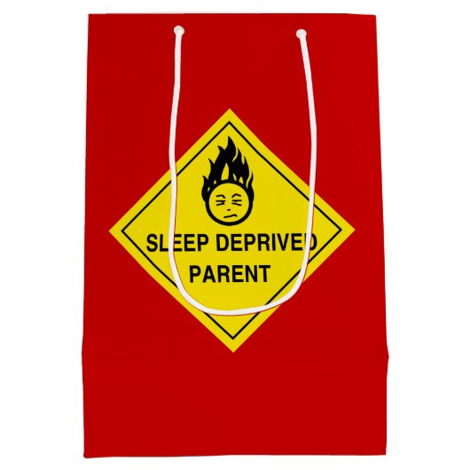 Slaapafhankelijke ouder medium cadeauzakje (Achterkant)