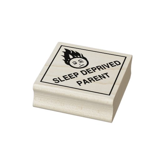 Slaapafhankelijke ouder rubberstempel (Stempel)