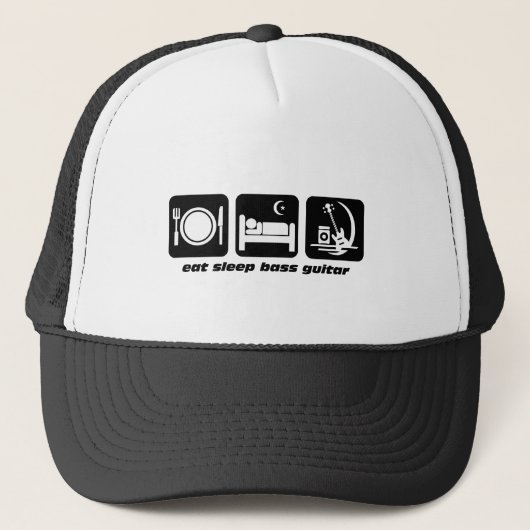 slaapbaars gitaar trucker pet (Voorkant)