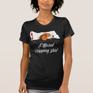 Slaapbaljas Hondenliefhebber T-shirt