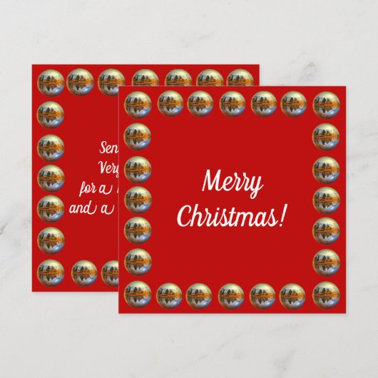 Slaapbalken kerstKaart (Voorkant / Achterkant)