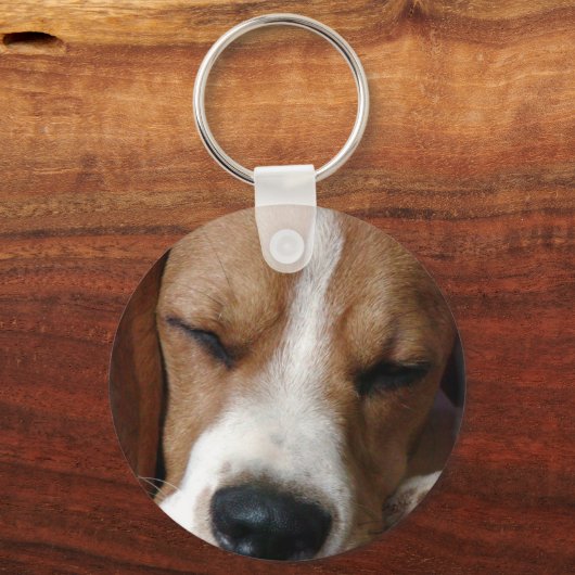 Slaapbeagle Sleutelhanger (Voorkant)