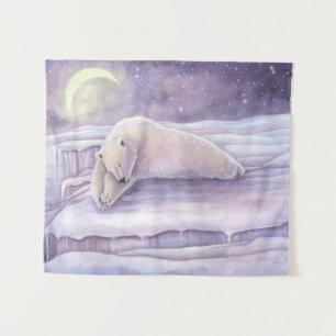 Slaapbeer Fantasie Wildlife Kunst Wandkleed