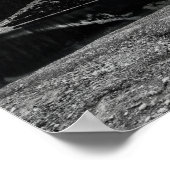 Slaapbeer Rustieke Hut Decor Landschap Poster (Hoek)