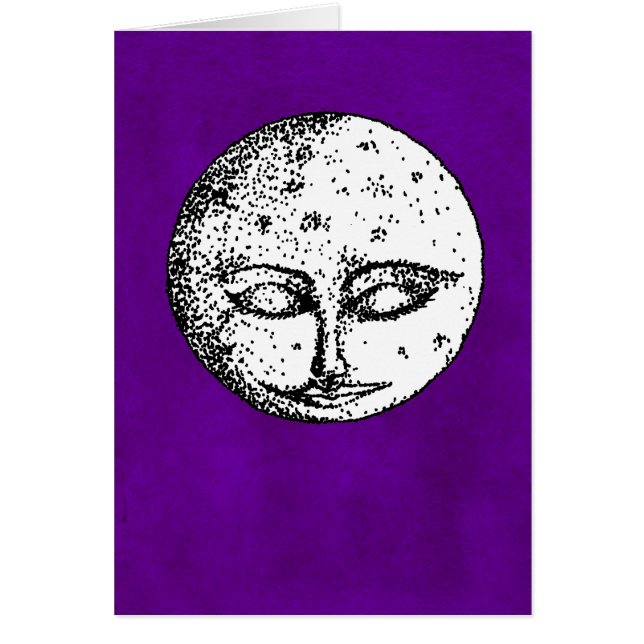 Slaapbeweging op Intense Violet Card (Voorkant)