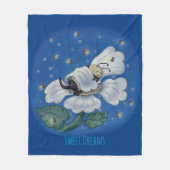 Slaapbijen Fleece Deken (Voorkant)